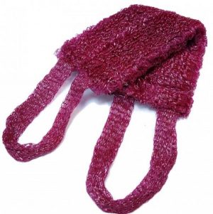 Мочалка банная "медведь" 15х40