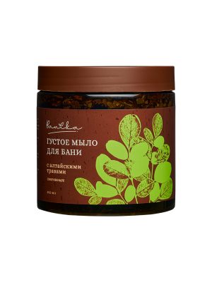 Густое мыло для бани "Banika" с алтайскими травами смягчающее 500мл