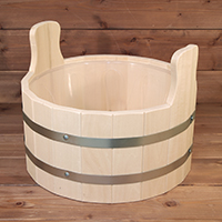 Шайка 10л с пласт липа