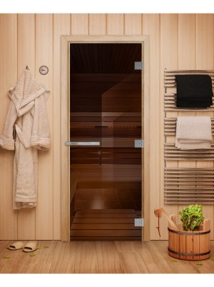 Дверь Doorwood Эталон Бронза 1900х700 10мм стекло