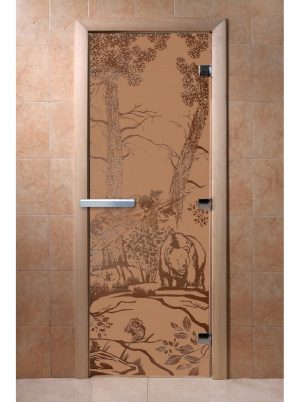 Дверь Doorwood "Мишки" Бронза матовая 1900х700