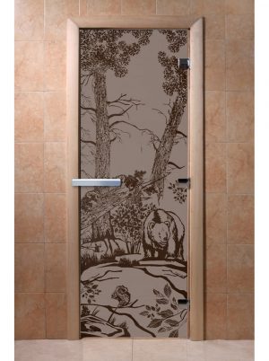 Дверь Doorwood "Мишки" Графит 1900х700