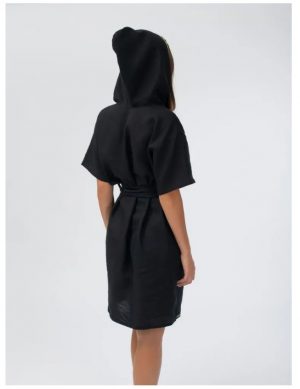 платье банное Woodson, черный лён (44)