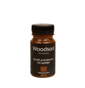 Колер для масла по дереву Woodson темный орех 80мл
