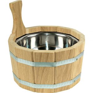 Ушат 3л с нерж. вставкой, дуб