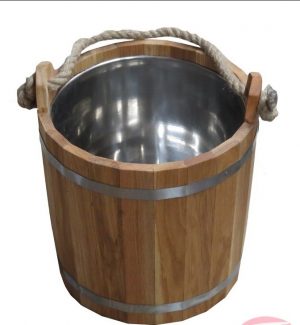 Запарник 12л с нерж. вставкой дуб СА-16