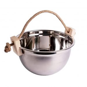 Шайка 9л нерж. ручка канат