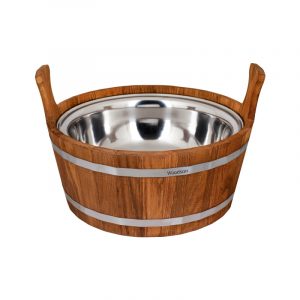Шайка Woodson с нержавеющей вставкой, 15л, дуб