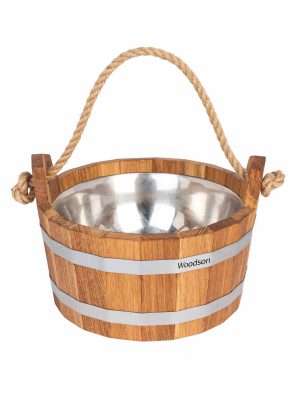 Шайка Woodson с нержавеющей вставкой, 3.5л, дуб