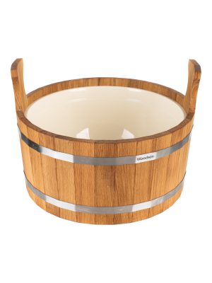 Шайка  Woodson с пласт. вставкой, 12л, дуб