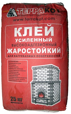 Клей усиленный "Терракот" жаростойкий, 25кг
