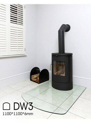 Термозакаленная стеклянная панель 6мм 1100х850 DW4