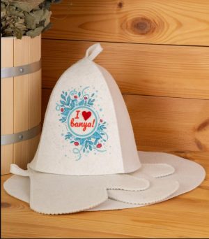 Набор д/бани "i love banya"