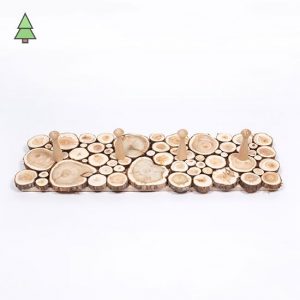 вешалка из можжевельника 52х17 см 4 крючка