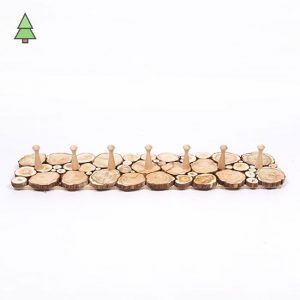 вешалка из можжевельника 72х17 см 7 крючков