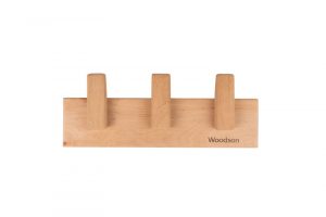 Вешалка Woodson D3, 3 крепления, ольха