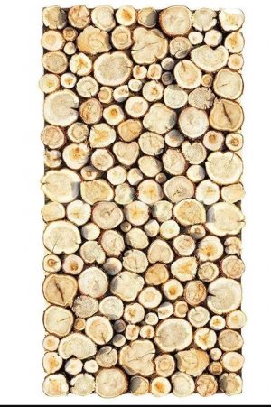 Панно из можжевельника на щите 1000х500мм 3D