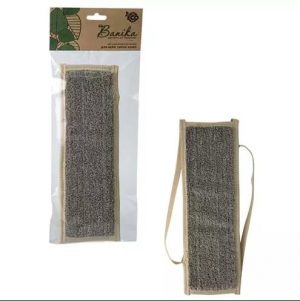 Мочалка "Длинная" лён 32х11 см