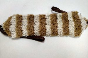 Мочалка из джута и хлопка