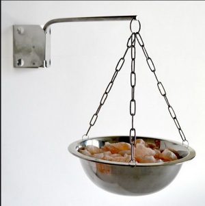 Чаша с гималайской солью большая (комплект)