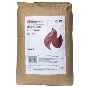 Порошок красной глины печной Боросс 20кг