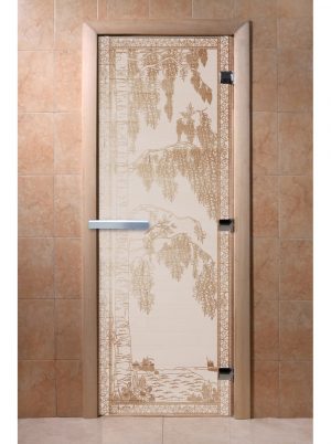 Дверь Doorwood "Березка" Сатин 1900х700