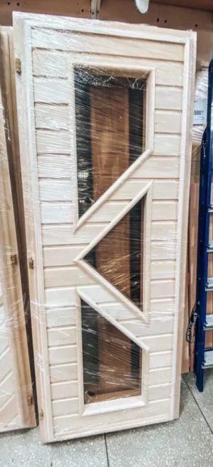 Дверь стекло коробка липа 190х70