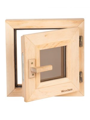 Окно Woodson 30х30, стекло бронза, ольха