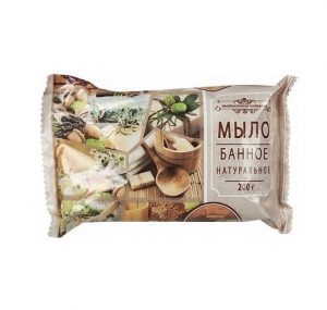 Туалетное мыло "Банное" 200г, в цветной пленке