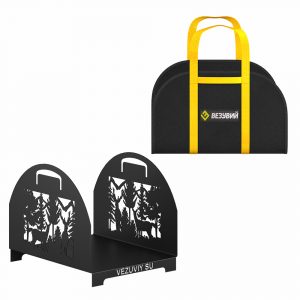 Дровница Везувий "Русский лес" D430B