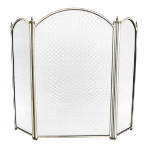 экран каминный C030026AB (3 секции, 68х80см, ант. латунь)