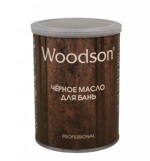 Черное масло для защиты древесины Woodson (баня) 0.8л