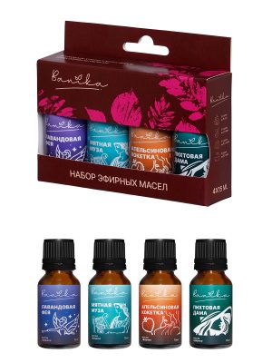 Набор масел эфирных "Banika" (апельсин, мята, пихта, лаванда)
