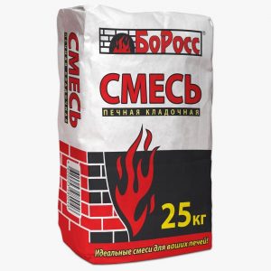 Печная кладочная смесь "БоРосс" 25кг