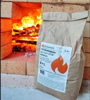 Огнеупорно-кладочная смесь "БоРосс" 5кг