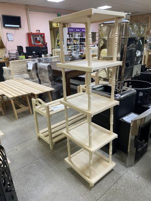 Этажерка 5 ярусов (с балясинами) 144х35х41