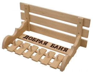 Полка-вешалка "Добрая баня"