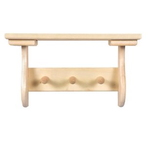 Полка вешалка 2 крючка