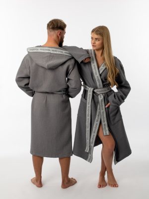 Халат вафельный Woodson Gray