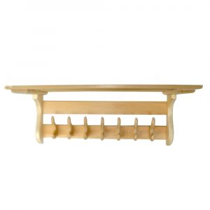 Полка вешалка 4 крючка