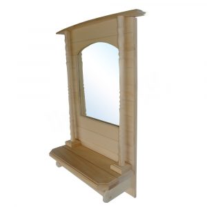 Зеркало Домик 35*45 с балясинами