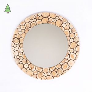 Зеркало круглое с можжевельником D-600мм