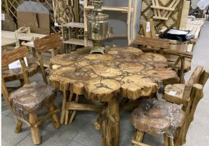 Комплект мебели из можжевельника