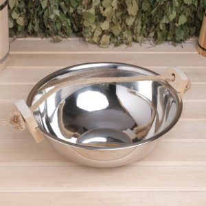 Шайка 7л нерж, ручка канат