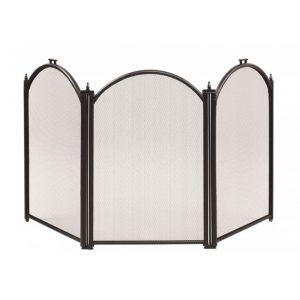 экран каминный С03011ВК (3 секции, 60х95см, черный)